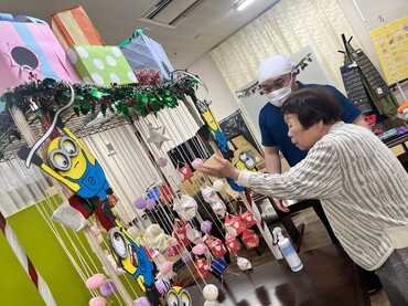 縁日のお祭り、千本引きイベント【ピースフリー東淀川】