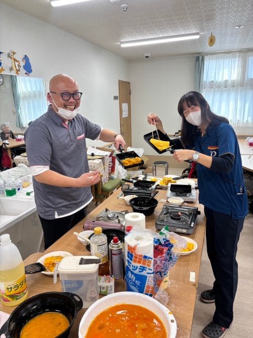 おにぎり♪玉子焼き♪うどん♪