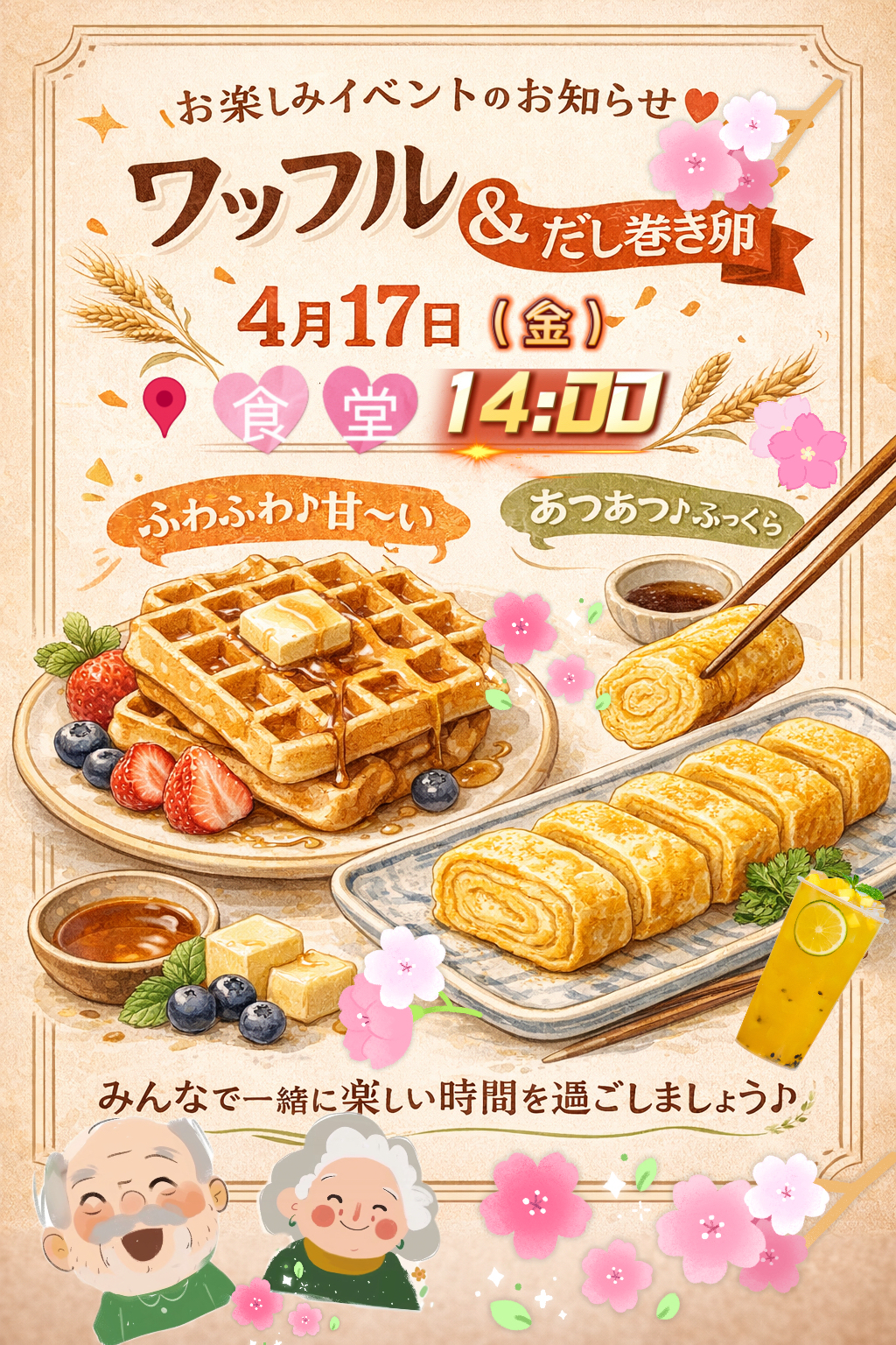 元料理人のだし巻き卵皆で食べようの会♪