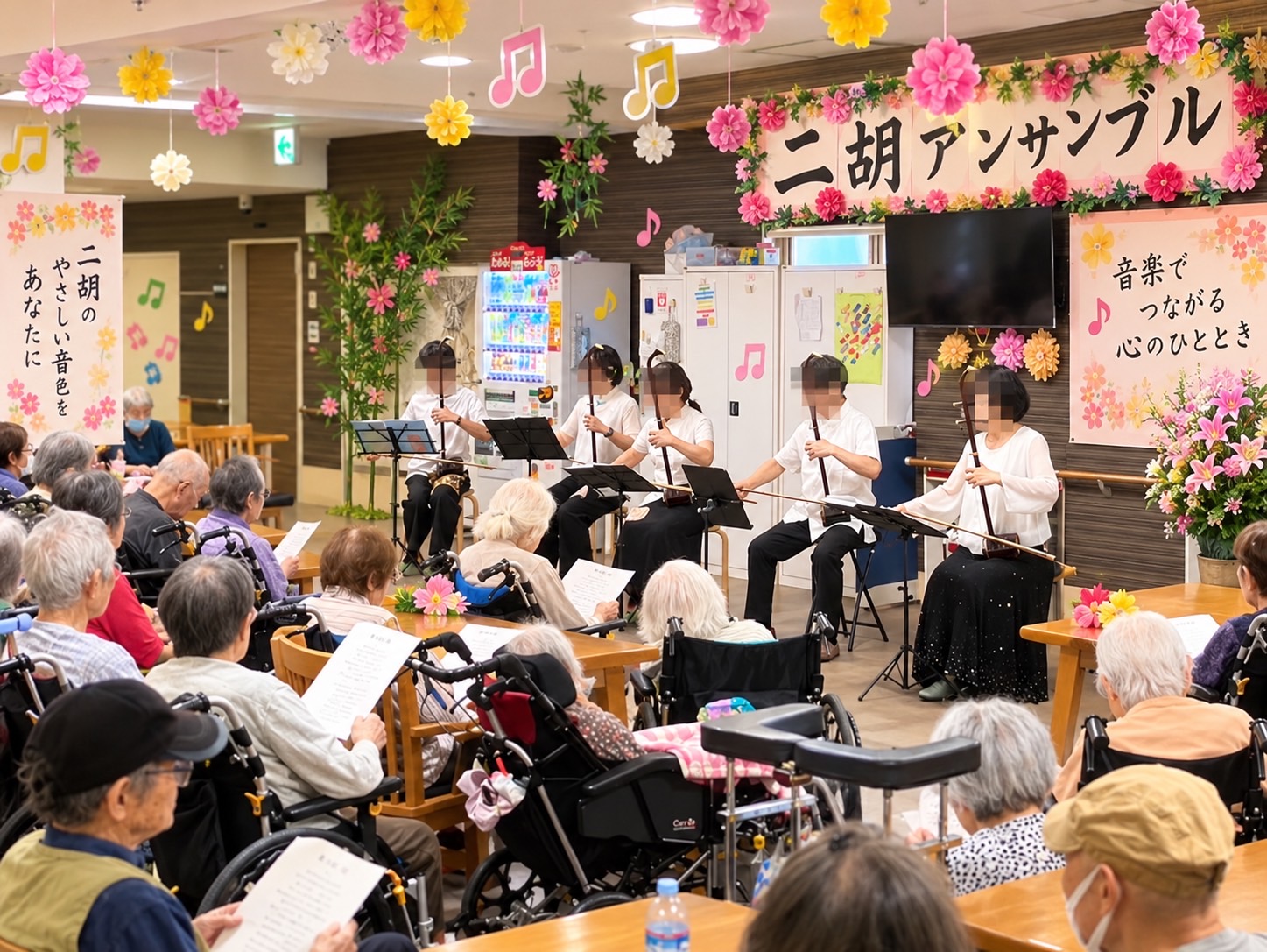 二胡の音色が響く午後♪「福の音」様による演奏会(ピースフリー箕面弐番館)